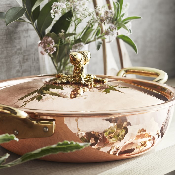Ruffoni Historia Copper 7-Piece Cookware Set with Acorn Finials