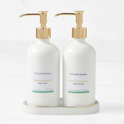 Home Fragrance 3-Piece Hand Soap & Lotion Set, Cedar & Cardamom