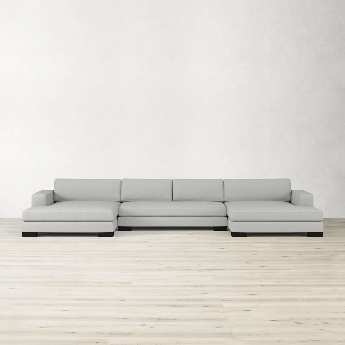 Yountville 3 Piece UShape Loveseat Sectional Sofa Williams Sonoma