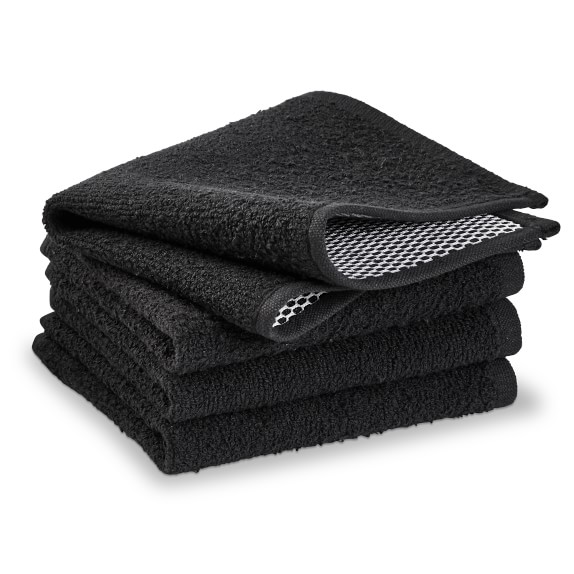  Fall Black Kitchen Towels Set of 4, Black Dish Towels