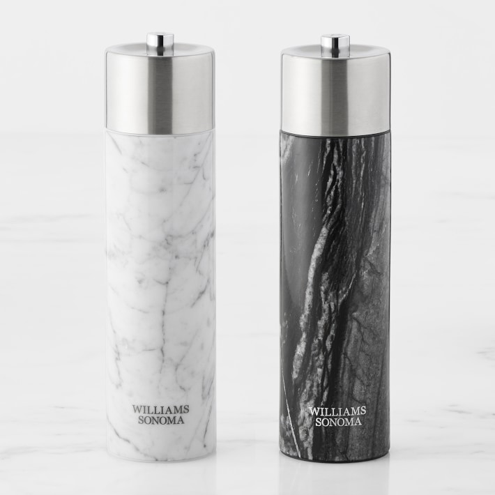 Le Creuset 8 Salt and Pepper Mill, Marble Collection S & P Set, Large