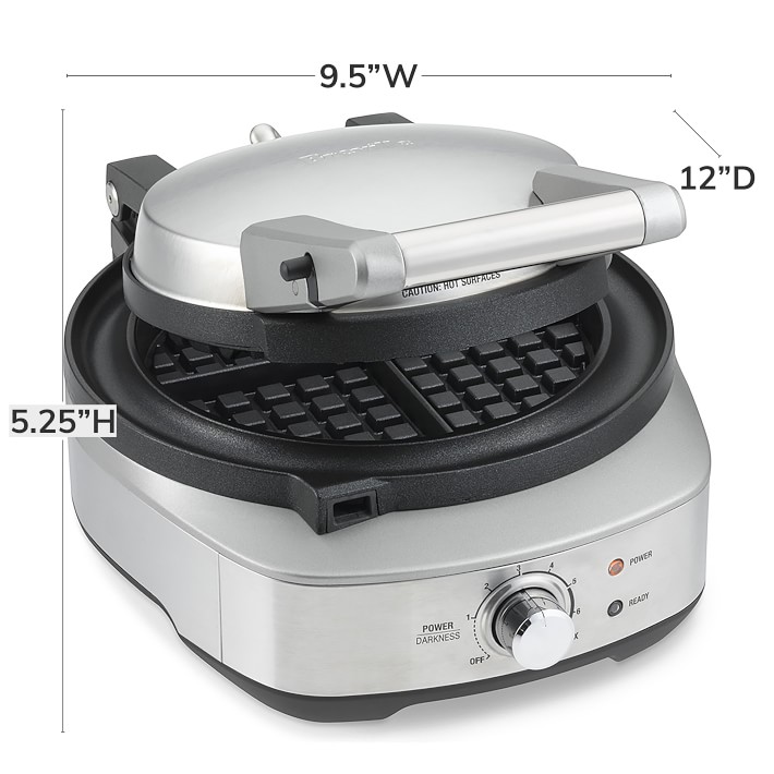  Breville BWM520XL No-Mess Waffle Maker, Brushed Stainless  Steel,Silver: Home & Kitchen