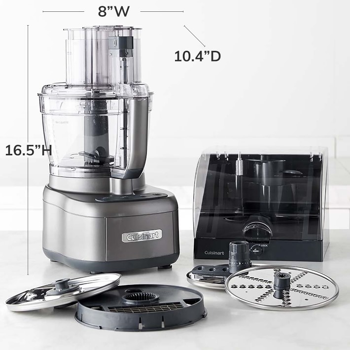 Cuisinart Elemental Small Food Processor, 13-Cup, Gunmetal