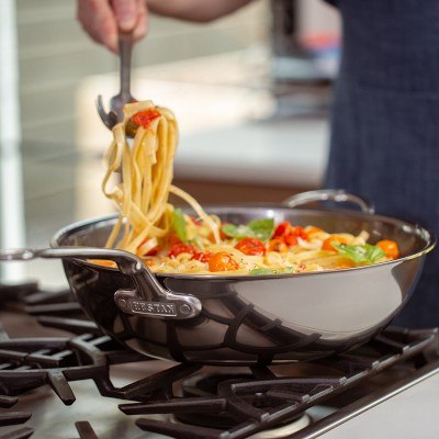 Stainless Steel Fry Pot with Lid & Basket, 14 quart