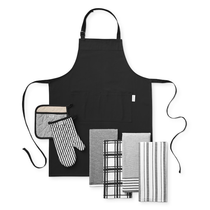 Williams Sonoma Classic Solid Personalized Adult & Kid Aprons