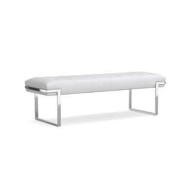 Mixed Material Indoor Bench | Williams Sonoma