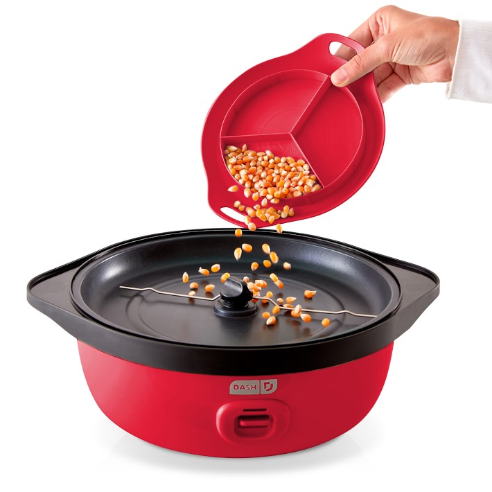 DASH SmartStore™ Stirring Popcorn Maker, 3QT Hot Oil Electric Popcorn  Machine