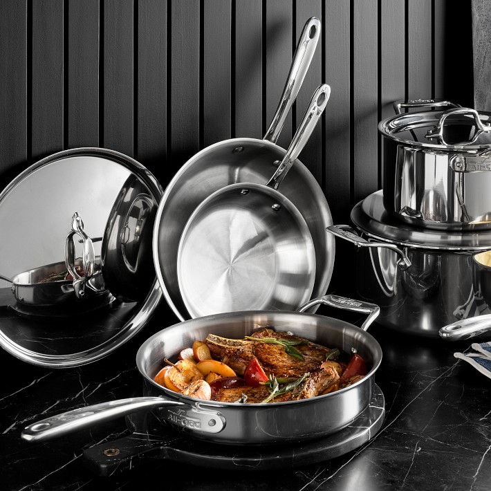 Chantal Stainless Steel 3.Clad Tri-Ply Cookware, 10 pc Set