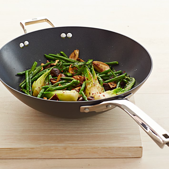 Forever Stainless Non-Stick Stir Fry Pan with Helper Handle