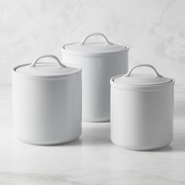 Williams Ceramic Canisters - Set of 3, Kitchen Counter Organizers