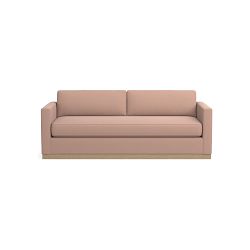 Azalea Velvet 3 Seater Sofa In Baby Pink Colour