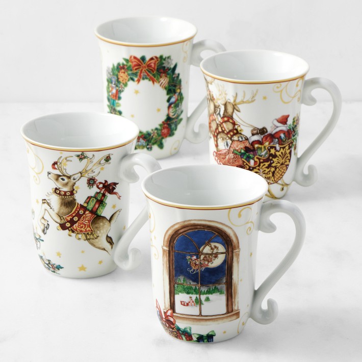 English Breakfast Porcelain Mugs Coffee Cup Espresso Trays