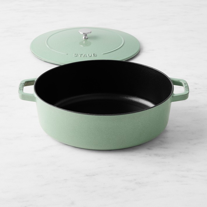 Williams Sonoma Staub Enameled Cast Iron Wide Oval Dutch Oven, 6 1/2-Qt.