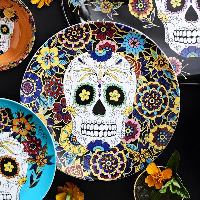 Williams Sonoma Day of the Dead Skull Silicone Spatula Halloween