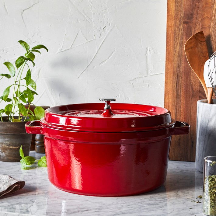 Lodge® 4.5 Quart Red Enameled Cast Iron Dutch Oven