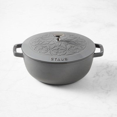 Staub 13 in. Cast Iron Specialty Pan Color: Graphite Gray