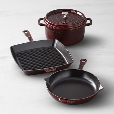 Staub Cast Iron 2.9-qt Daily Pan with Glass Lid - Grenadine, 2.9-qt -  Gerbes Super Markets