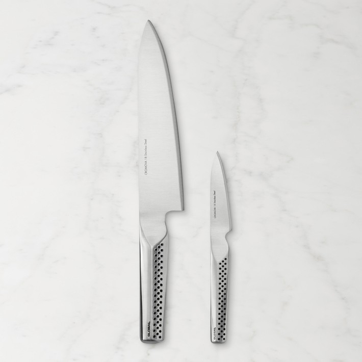 Global Ukon 2-Piece Prep Paring Chef's Knife Set | Williams Sonoma