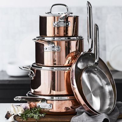 Williams-Sonoma Professional Copper 10-Piece Cookware Set