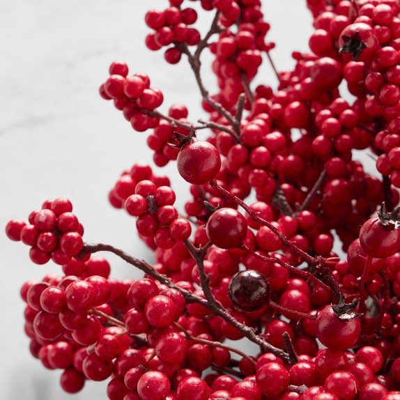 Woodland Berry Faux Wreath & Garland Williams Sonoma