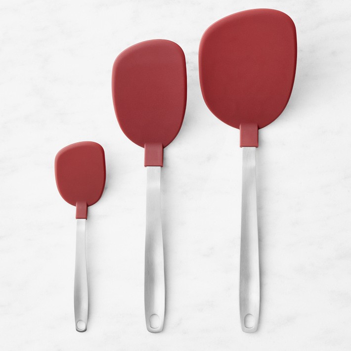 Red Nylon Offset Flex Turner/Spatula - Whisk