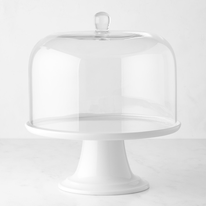 Crystal Cake Stand Elegant Clear Glass Cake Stand Pedestal 22k Gold Tr –  Vintage Love Antiques