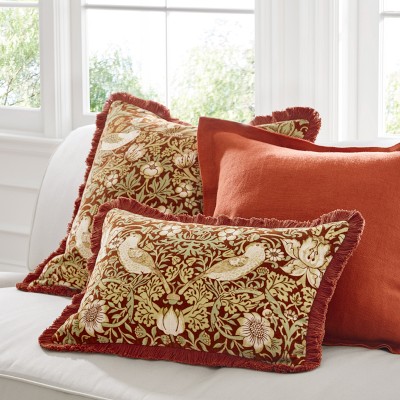 Williams Sonoma Home x Morris & Co. Strawberry Thief Pillow | Williams