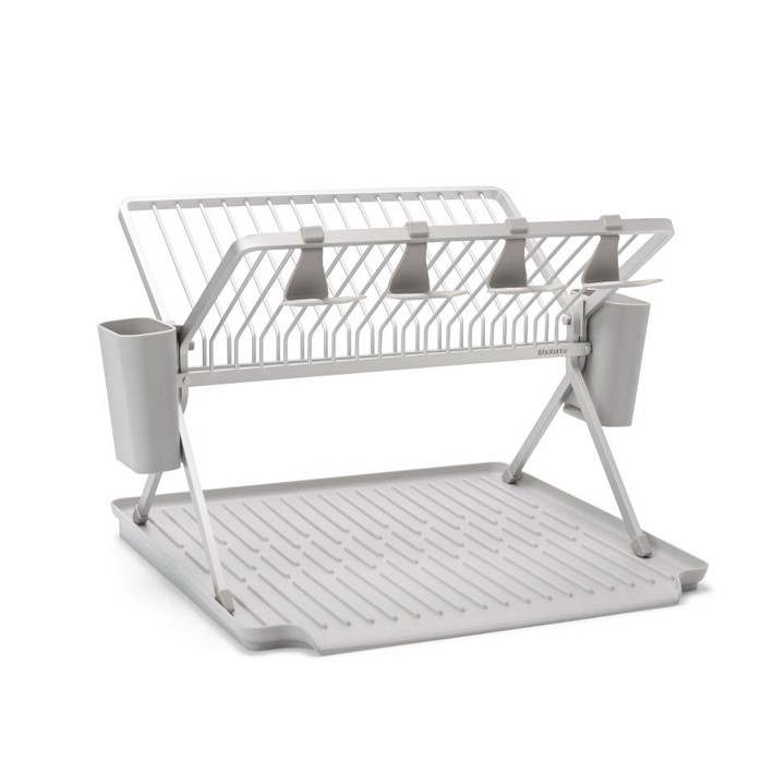 Foldable Dish Drying Rack SinkSide, Small - Dark Grey