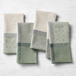 linen napkins green or cream – Hallstrom Home