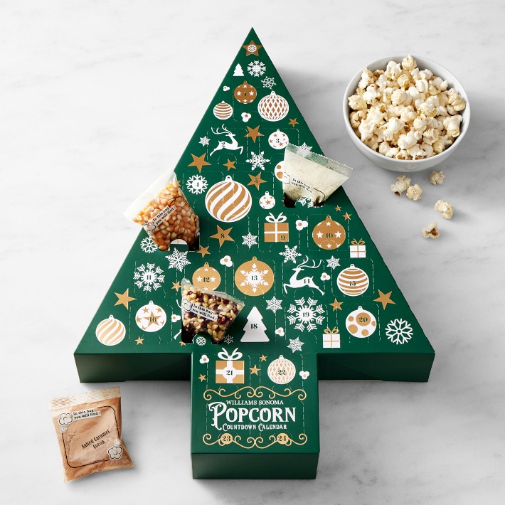 Christmas Popcorn Advent Calendar Williams Sonoma