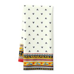 Williams Sonoma Botanical LEMON Set of 2 Kitchen Towels 85% COTTON 15% LINEN