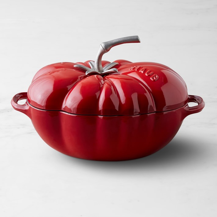 Smeg 5 qt Casserole Dish 9.5 with Lid - Red