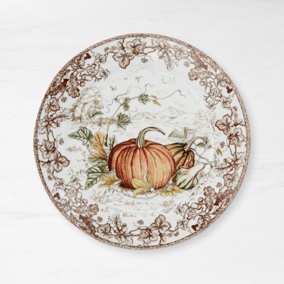 Plymouth Pumpkin Dinner Plate Set - Set of 4 | Williams Sonoma