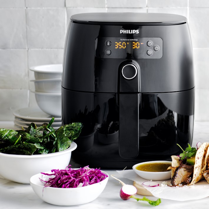  Philips Kitchen Appliances Premium Digital Airfryer with Fat  Removal Technology + Recipe Cookbook, 3 qt, Black, HD9741/99, X-Large :  Home & Kitchen