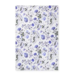 Blue Floral Kitchen Dish Towel, Organic Cotton Bloom Design – SIP  seriously imbibed products