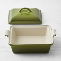 3 Piece Green Casserole Dishes for Oven Use, Baking, Rectangular Ceramic  Bakeware Set in Assorted Sizes