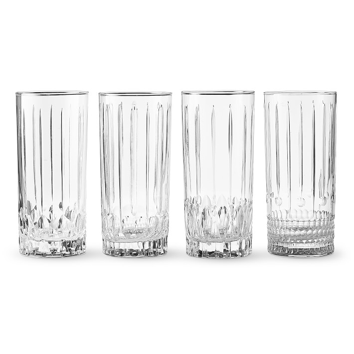 Wilshire Jewel Cut Highball Glasses Set of 4 Williams Sonoma