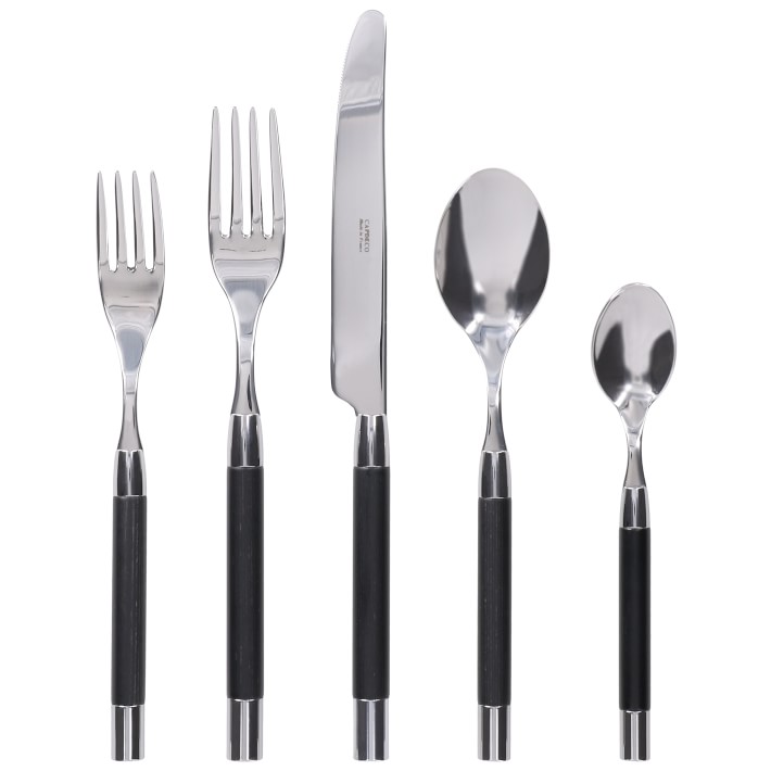 20-Piece Rush Brushed Gold Flatware Set + Reviews