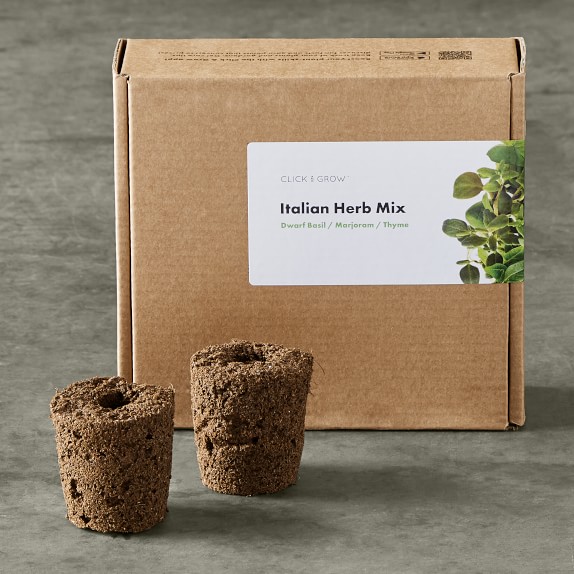 Click Grow Herb Seed Pack Indoor Gardens Williams Sonoma