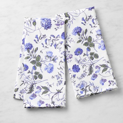 Pink and Blue Spring Floral Decorative Kitchen Towel – Simply