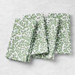 Green linen napkins - Beanchy