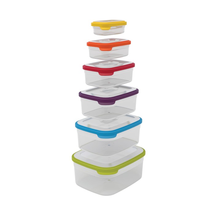 Joseph Joseph Nest Lock 6-Pc. Food Storage Container Set - Red