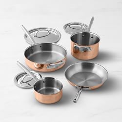 Williams Sonoma Thermo-Clad™ Copper 10-Piece Cookware Set