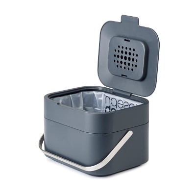 simplehuman 4L Compost Caddy Bin Brushed Stainless Steel
