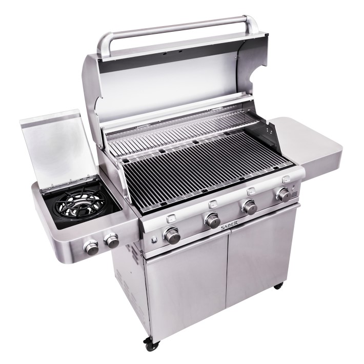 SABER Stainless Steel 670 4-Burner Propane Gas Grill