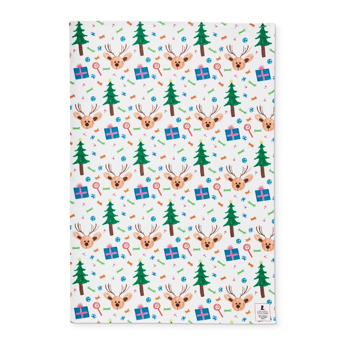 William Sonoma Holiday Embroidered S/2 Kitchen Towels