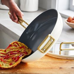 Williams Sonoma GreenPan™ Stanley Tucci™ Stainless-Steel Ceramic Nonstick  4-Piece Cookware Set