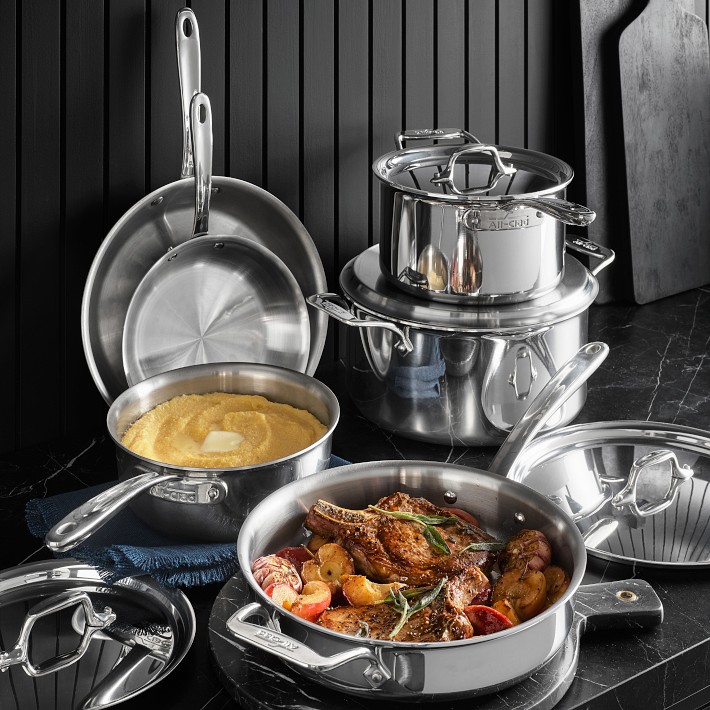 Williams-Sonoma - Williams Sonoma Moms, Dads & Grads Gift Guide - All-Clad  d5 Stainless-Steel 10-Piece Cookware Set