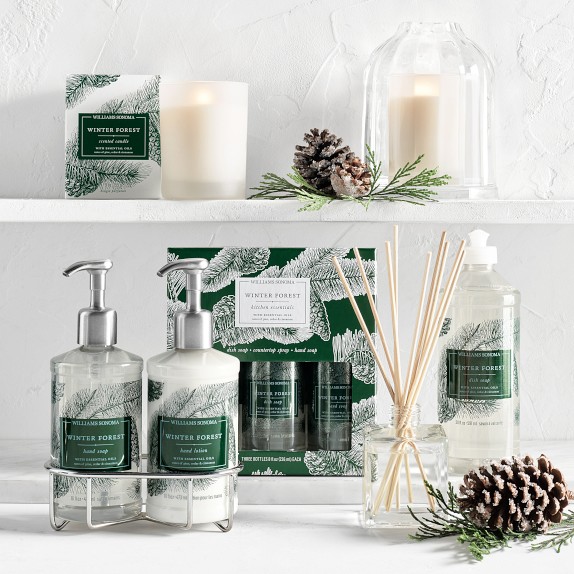 Williams Sonoma Winter Forest Hand Soap & Lotion Classic 3Piece Set