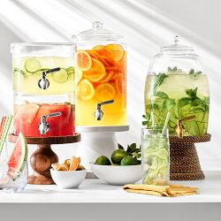 Drink Dispenser for Fridge,Beverage Dispenser with Spigot,Large Capacity  Cold Water Pitcher,Fruit Drink Dispenser Beverage Container for Kitchen  Home